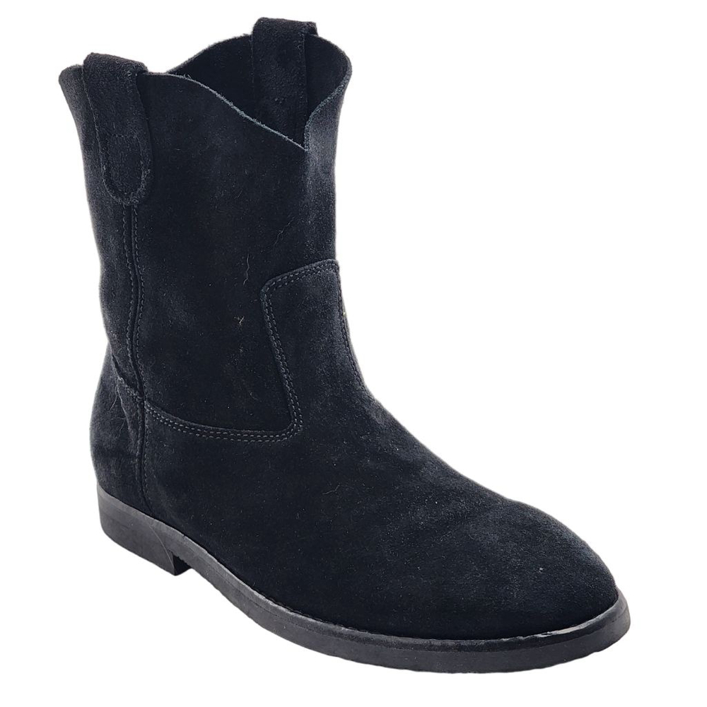 RE/DONE Black 60s‎ Camarguaise Suede Ankle Boots & Booties Size 38 7.5
